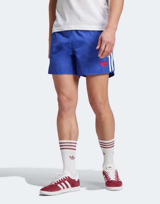 adidas Originals Jude Bellingham shorts in blue and white ASOS