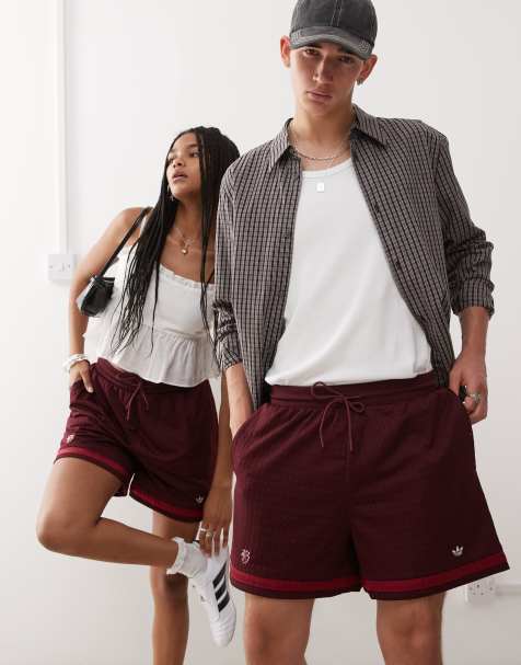 adidas Originals Jude Bellingham shorts in maroon - view 1