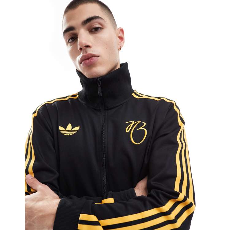 Black gold adidas jacket clearance