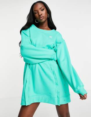 adidas Originals jumper dress in green