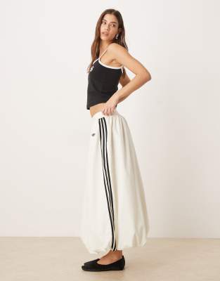 adidas Originals - Jupe longue bouffante - Blanc cassé