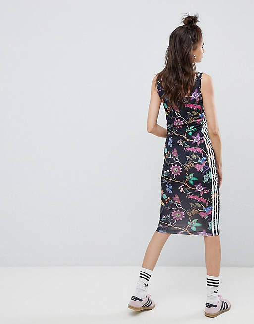 toevoegen ik ben ziek onbetaald Adidas Originals jurk met bloemenprint | ASOS
