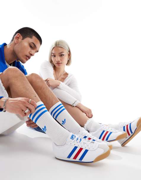adidas Originals - K 74 - Sneakers bianche e blu - view 1