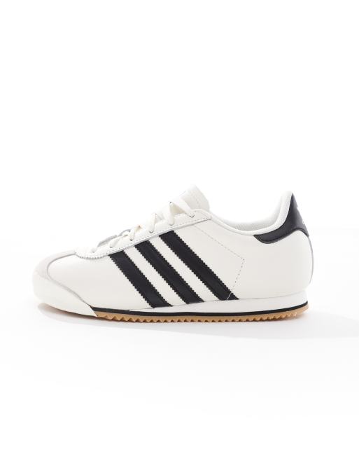 adidas Originals K 74 trainers in white and black