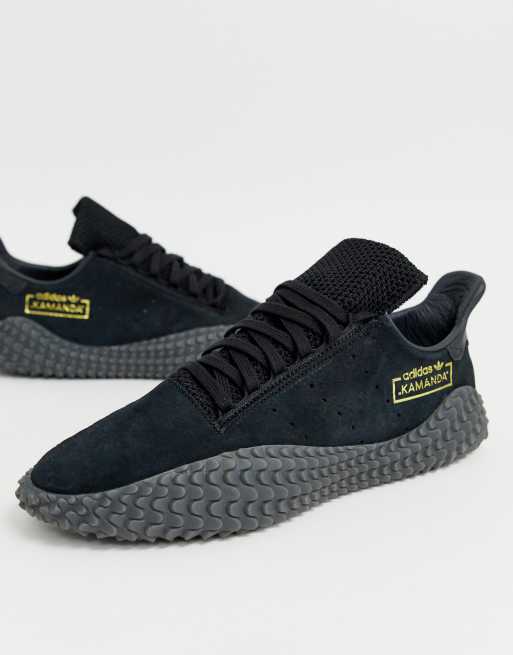 adidas Originals Kamanda Sneaker in Dreifach Schwarz ASOS