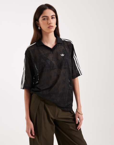 adidas Originals - Kanten voetbalshirt in zwart - view 1