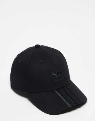 adidas Originals - Kappe in Schwarz mit den drei Streifen