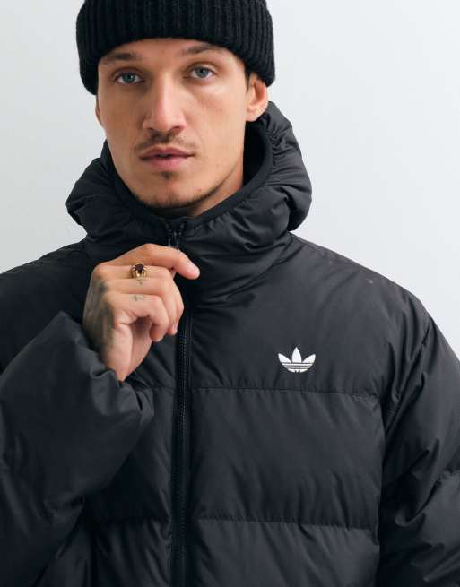 adidas Originals Kapuzen-Regenjacke in Schwarz, 4 von 5