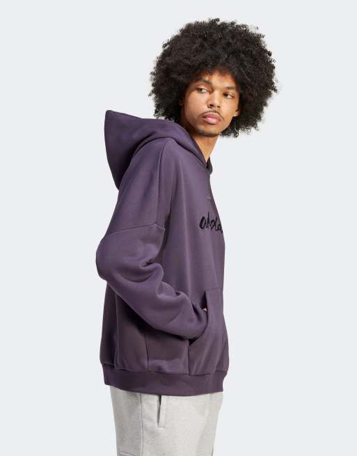 adidas Originals – Kapuzenpullover in Schwarz mit Applikation
