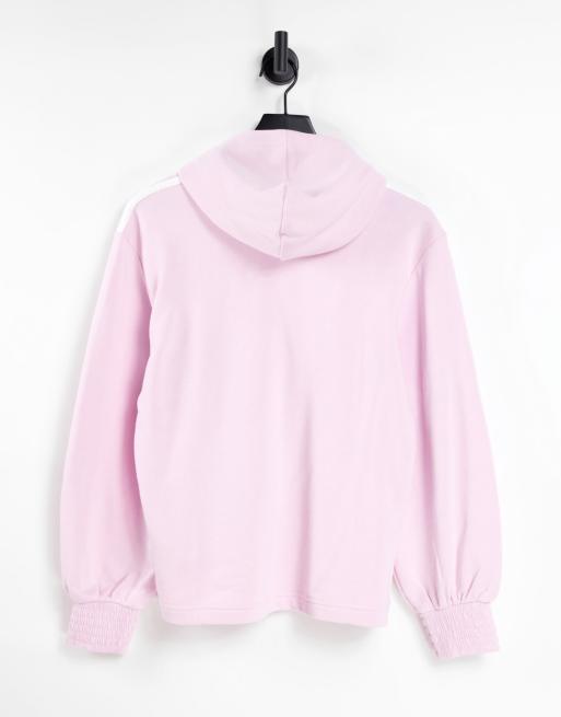 Adidas originals trefoil hoodie light pink best sale