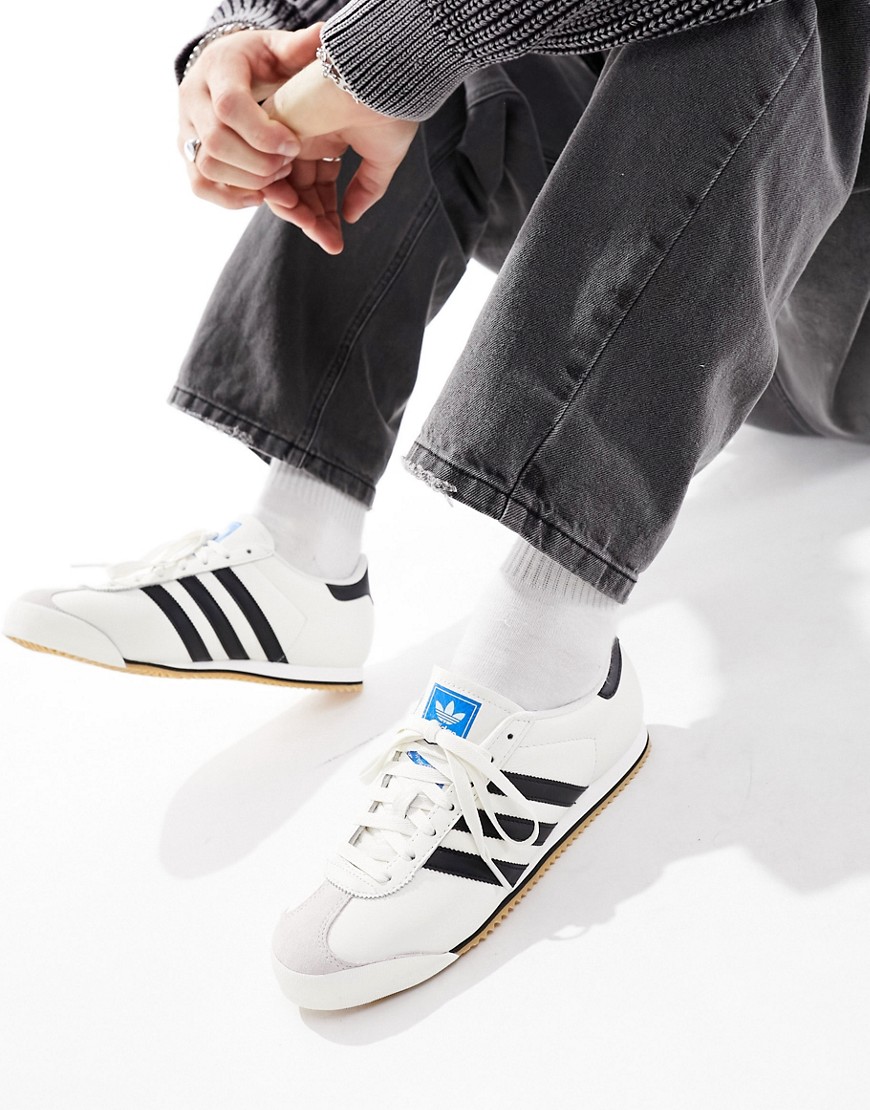 adidas Originals Kick trainers in white and black