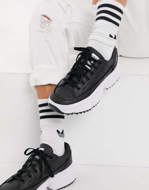 adidas Originals Kiellor trainers in black ASOS