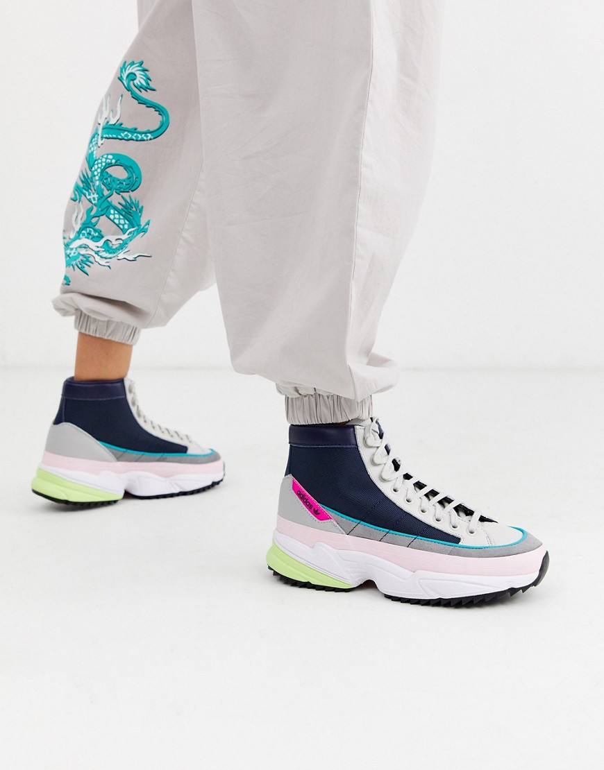 Adidas Originals – Kiellor Xtra – Svarta och rosa boots