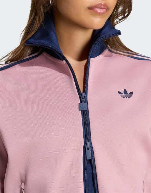 adidas Originals klassisches Tracktop in Magic Mauve / Night Indigo, 3 von 4