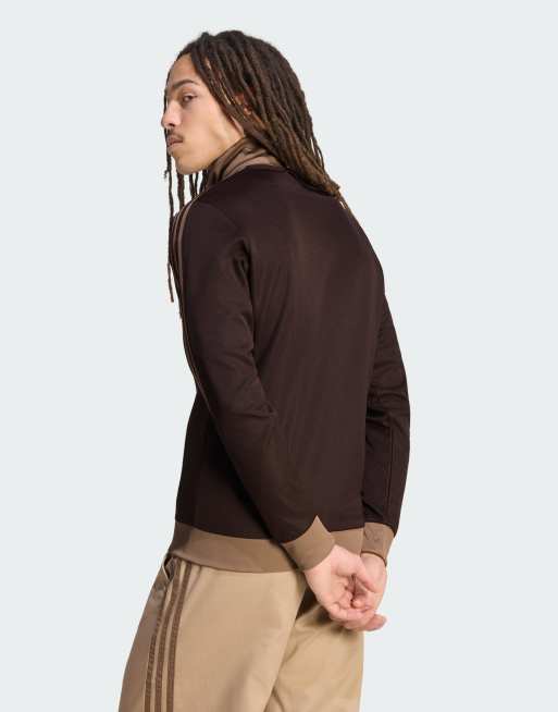 adidas Originals – Klassisches Trainingsoberteil in Aurora Coffee, 3 von 4