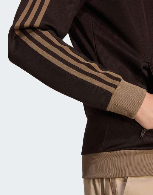 adidas Originals – Klassisches Trainingsoberteil in Aurora Coffee, 4 von 4