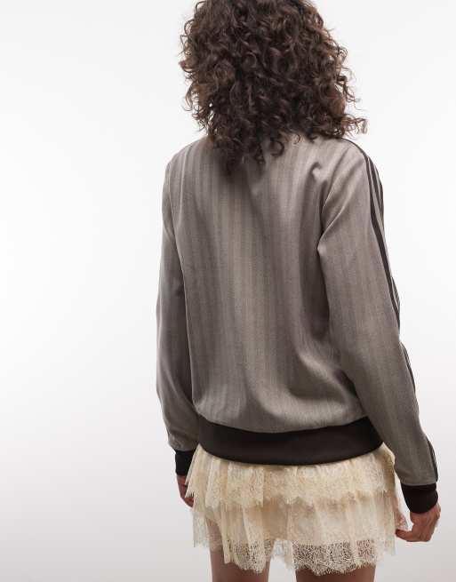 adidas Originals – Klassisches Trainingsoberteil mit hellem Fischgrätmuster, 3 von 4