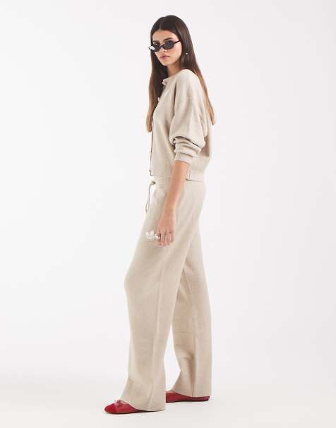 adidas Originals knit sweatpants in beige - view 1