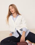 [adidas Originals] adidas Originals knitted cardigan in off white XL off white