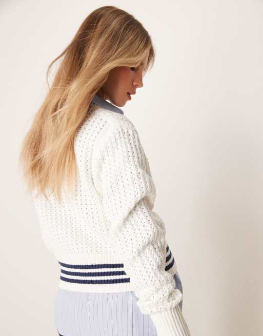 adidas Originals knitted cardigan in off white | ASOS