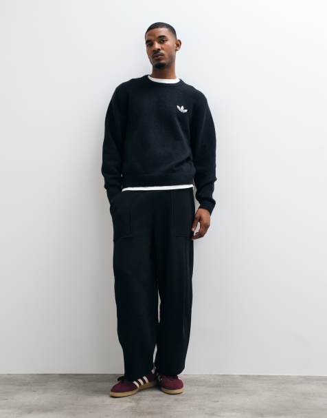 adidas Originals knitted jumper in black - view 1