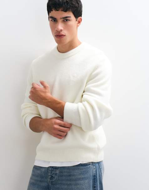 adidas Originals knitted jumper in cream - view 1