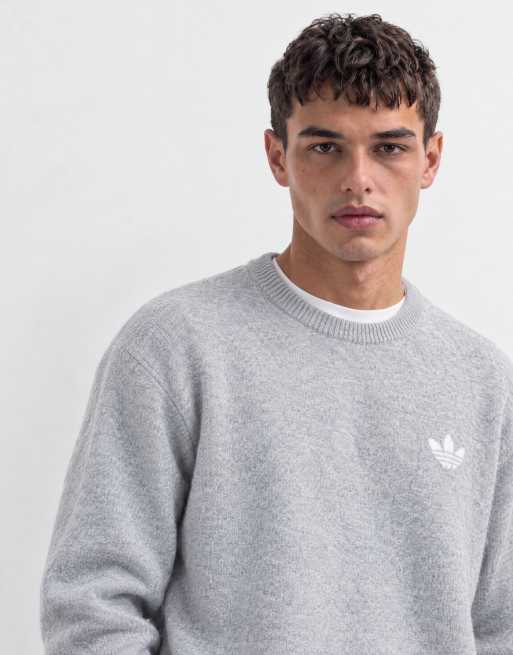 adidas Originals knitted jumper in grey, 10 of 10