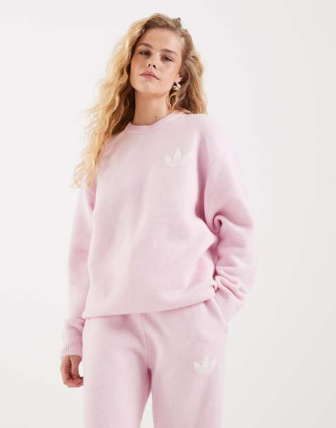 adidas Originals knitted jumper in light pink - view 1