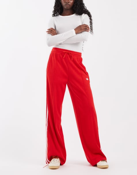 adidas Originals knitted track pants in red - Exclusive to ASOS - view 1