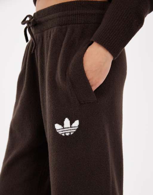 adidas Originals knitted trousers in brown, 3 of 5