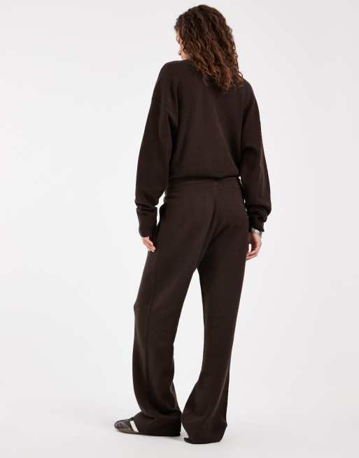 adidas Originals knitted trousers in brown, 5 of 5
