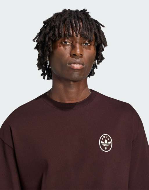 adidas Originals Koi gfx tee in shadow brown, 2 of 4