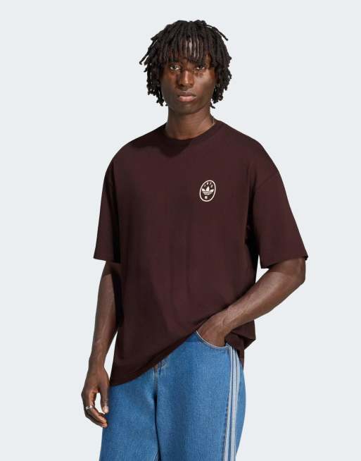 adidas Originals Koi gfx tee in shadow brown, 3 of 4