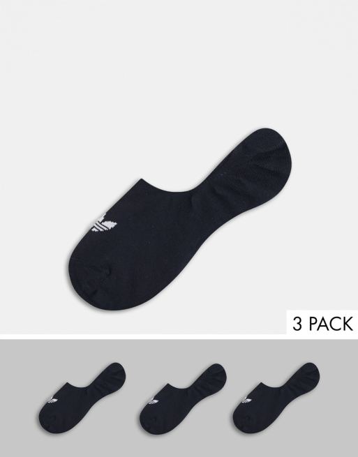 adidas Originals – Kurze Sportsocken in Schwarz im 3er-Pack