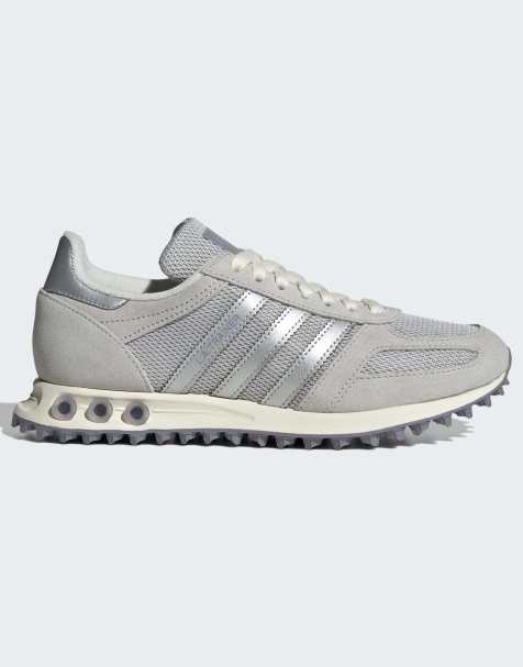 adidas Originals – LA Trainer OG – Szaro-srebrne buty sportowe - view 1