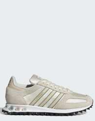 adidas Originals LA trainers in off white and silver