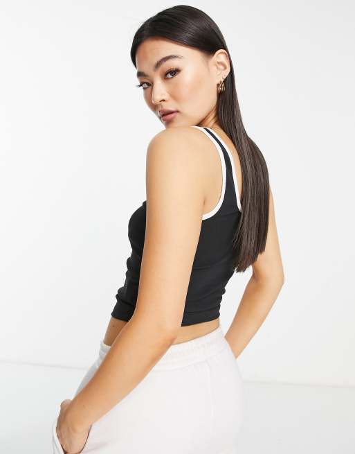 adidas Originals laced up tank top in black | ASOS