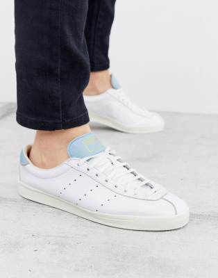 white adidas leather sneakers