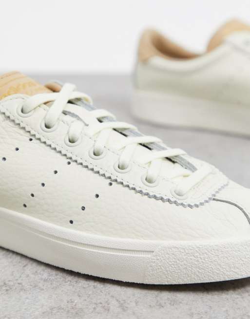 Adidas originals lacombe on sale leather trainers white