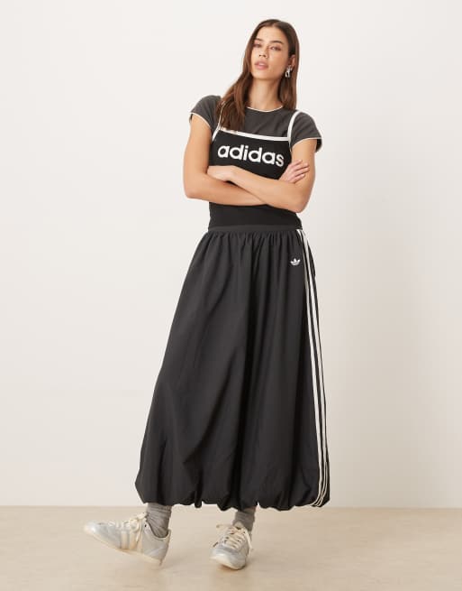 adidas Originals - Lange pofrok in zwart