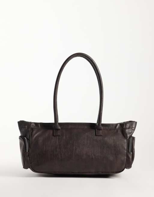 adidas Originals lange Schultertasche in verwaschenem Braun, 4 von 4