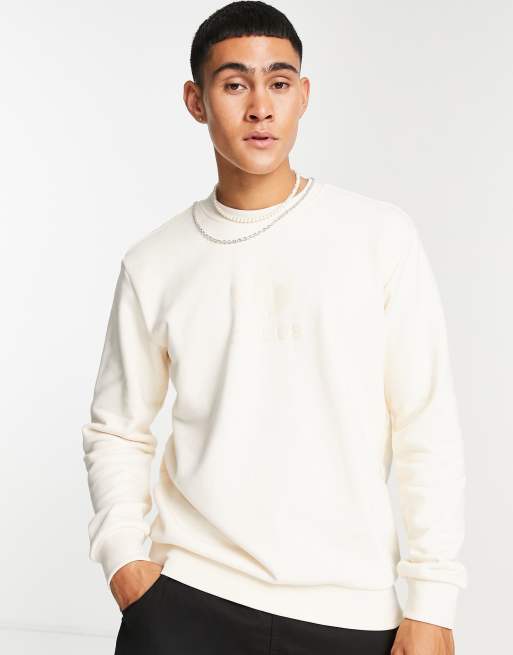 Adidas off clearance white sweatshirt