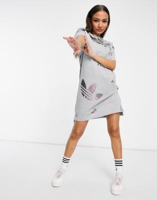 gray adidas dress