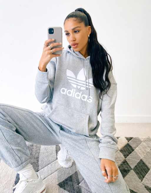 Grey adidas hot sale set womens