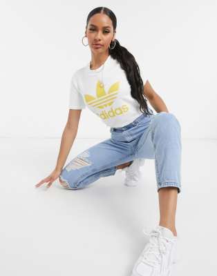 adidas Originals large logo t-shirt in white | ASOS