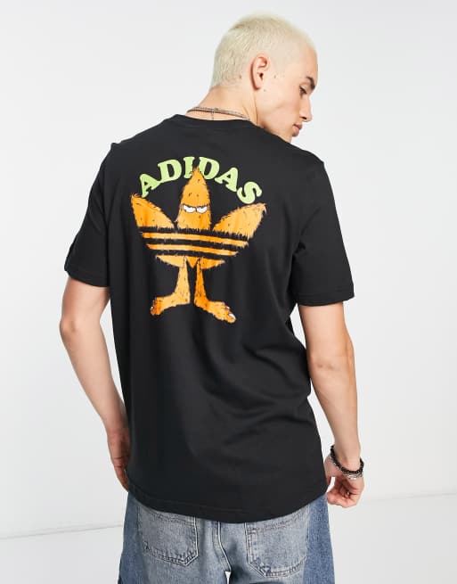 Adidas trefoil tee outlet black gold