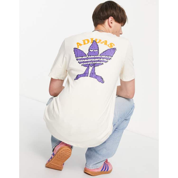 adidas Originals City Trefoil Los Angeles T-shirt in white with back print