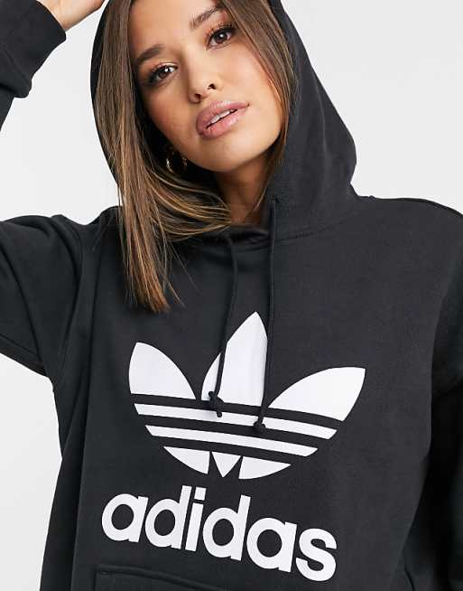 adidas originals trefoil drawn hoodie