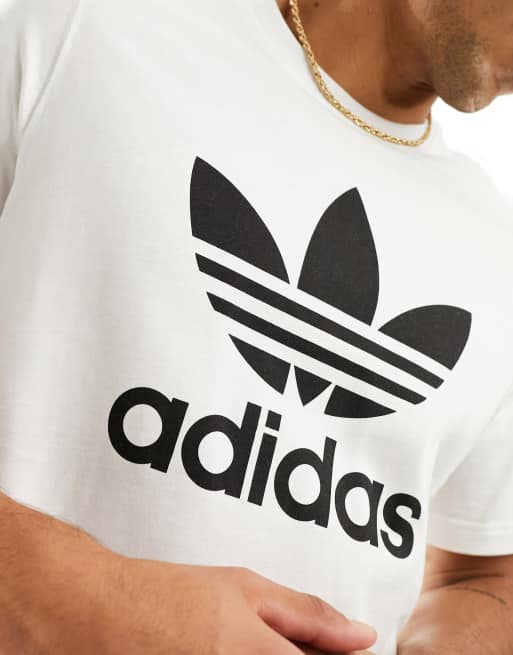 Adidas originals retro trefoil logo outlet t-shirt - collegiate gold