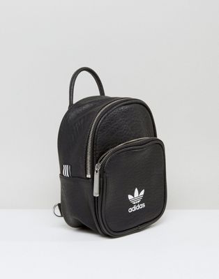 adidas black backpack leather